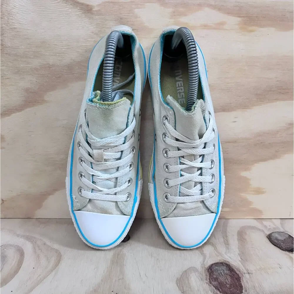 Converse All Star - CT Low Top Skate - Sneakers - White/Blue - Women's - 7